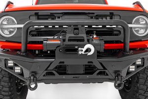 Ford Bronco Front Bumper - Rough Country - Tubular - Satin Black - '21-'25